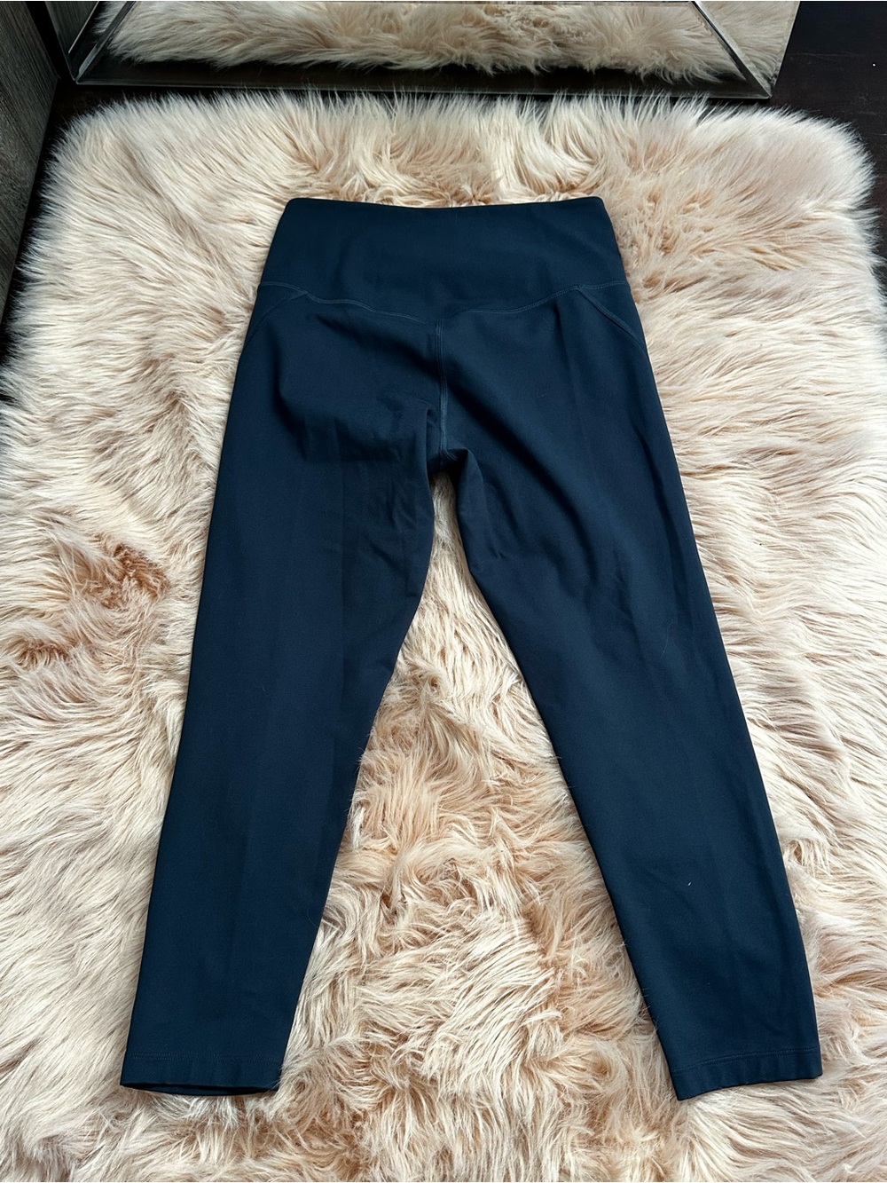 Girlfriend Collective Navy Blue High Rise Leggings Size M - Picture 8 of 8